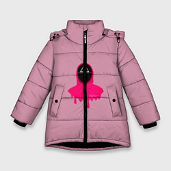 Куртка зимняя для девочки Сотрудник, цвет: 3D-черный