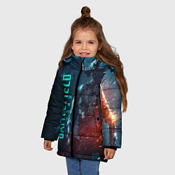 Куртка зимняя для девочки BATTLEFIELD 2042 SOLDIER WARS, цвет: 3D-красный — фото 2
