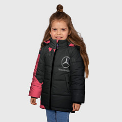Куртка зимняя для девочки Мерседес Mersedes, цвет: 3D-красный — фото 2