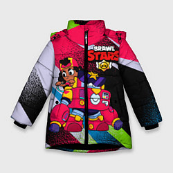 Куртка зимняя для девочки Мастер Meg BrawlStars, цвет: 3D-черный