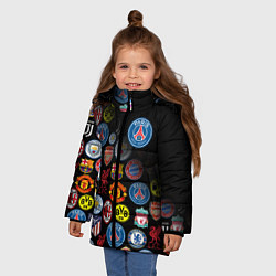 Куртка зимняя для девочки PSG LOGOBOMBING, цвет: 3D-красный — фото 2
