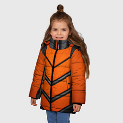 Куртка зимняя для девочки НАНО БРОНЯ NANO ARMOR, цвет: 3D-красный — фото 2