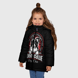 Куртка зимняя для девочки Бордер-Колли Border Collie, цвет: 3D-красный — фото 2