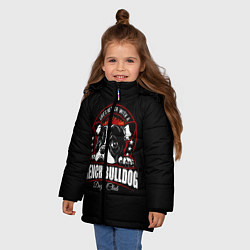 Куртка зимняя для девочки Французский Бульдог French Bulldog, цвет: 3D-красный — фото 2