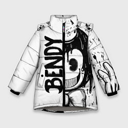 Куртка зимняя для девочки BENDY - БЕНДИ БРЫЗГИ КРАСКИ, цвет: 3D-светло-серый