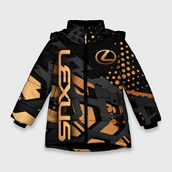 Куртка зимняя для девочки Lexus Лексус, цвет: 3D-черный