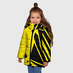 Куртка зимняя для девочки Цвета победы, цвет: 3D-черный — фото 2
