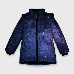 Куртка зимняя для девочки Night sky, цвет: 3D-черный