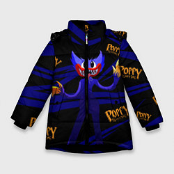Куртка зимняя для девочки Poppy Playtime Геометрия, цвет: 3D-черный