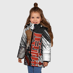 Куртка зимняя для девочки ЧАЙЛЬД ТАРТАЛЬЯ, цвет: 3D-светло-серый — фото 2