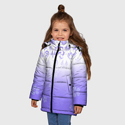 Куртка зимняя для девочки GENSHIN IMPACT SYMBOL PATTERN SAKURA САКУРА, цвет: 3D-красный — фото 2