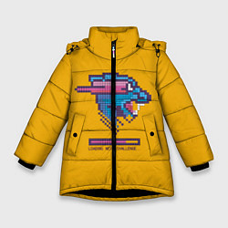 Зимняя куртка для девочки Mr Beast Pixel Art