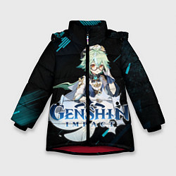 Куртка зимняя для девочки Genshin Impact, цвет: 3D-красный