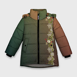 Куртка зимняя для девочки Уютица на градиенте, цвет: 3D-светло-серый