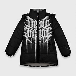 Куртка зимняя для девочки DEAD INSIDE, Сороконожка, цвет: 3D-светло-серый