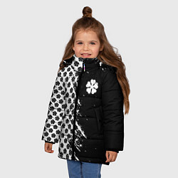 Куртка зимняя для девочки Манга чёрный клевер, цвет: 3D-светло-серый — фото 2