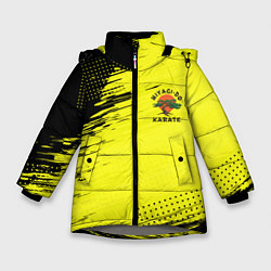 Куртка зимняя для девочки Кобра Кай Каратэ, цвет: 3D-светло-серый