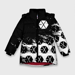 Куртка зимняя для девочки EXO BAND : эхо, цвет: 3D-красный