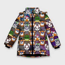 Куртка зимняя для девочки Фредди, Рокси, Ванни, Чика и Монтгомери, цвет: 3D-черный
