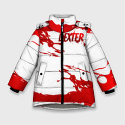 Куртка зимняя для девочки Декстер Новая Кровь сериал, цвет: 3D-светло-серый