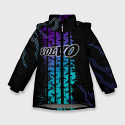 Куртка зимняя для девочки VOLVO ато супер, цвет: 3D-светло-серый