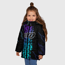 Куртка зимняя для девочки VOLVO ато супер, цвет: 3D-светло-серый — фото 2