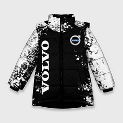 Зимняя куртка для девочки Volvo капли и брызги красок