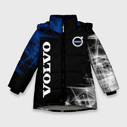 Куртка зимняя для девочки Volvo отражения, цвет: 3D-светло-серый