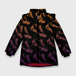 Куртка зимняя для девочки KROSS, цвет: 3D-красный