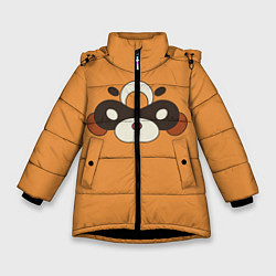 Куртка зимняя для девочки Genshin Impact - Гоба, цвет: 3D-черный