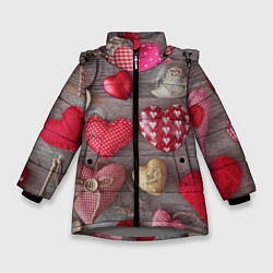 Куртка зимняя для девочки На 14 Февраля, цвет: 3D-светло-серый