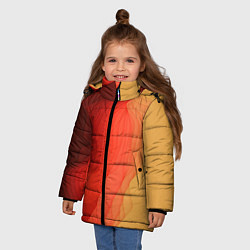Куртка зимняя для девочки Имитация песка, цвет: 3D-красный — фото 2