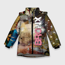 Куртка зимняя для девочки Bronx Fashion pattern, цвет: 3D-светло-серый