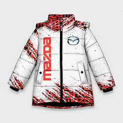 Куртка зимняя для девочки MAZDA CX-6, цвет: 3D-черный