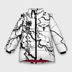 Куртка зимняя для девочки Токийские мстители Tokyo Revengers, цвет: 3D-красный