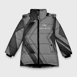 Куртка зимняя для девочки Infinity Autosport, цвет: 3D-черный