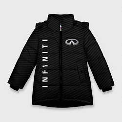 Куртка зимняя для девочки Infinity карбон, цвет: 3D-черный