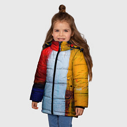 Куртка зимняя для девочки КРАС, цвет: 3D-светло-серый — фото 2