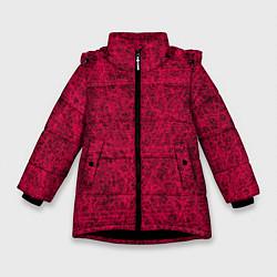 Куртка зимняя для девочки Иллюзия!, цвет: 3D-черный