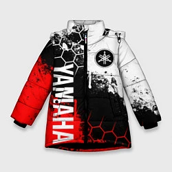 Куртка зимняя для девочки YAMAHA - ЯМАХА, цвет: 3D-черный