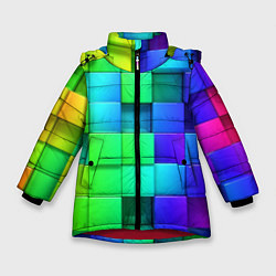 Куртка зимняя для девочки Color geometrics pattern Vanguard, цвет: 3D-красный