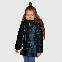 Куртка зимняя для девочки ТОТТЕНХЭМ Tottenham Абстракция, цвет: 3D-черный — фото 2