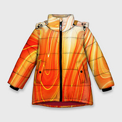 Куртка зимняя для девочки Карамельная нуга Гранж, цвет: 3D-красный