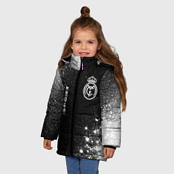 Куртка зимняя для девочки REAL MADRID Real Madrid Sport Арт, цвет: 3D-черный — фото 2