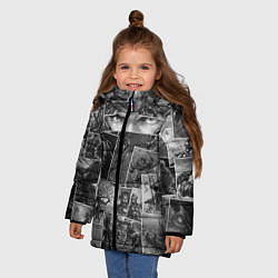 Куртка зимняя для девочки Тёмные души комикс, цвет: 3D-черный — фото 2