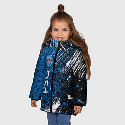 Куртка зимняя для девочки Псж краска, цвет: 3D-черный — фото 2