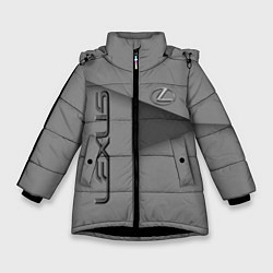 Зимняя куртка для девочки Lexus - серая абстракция