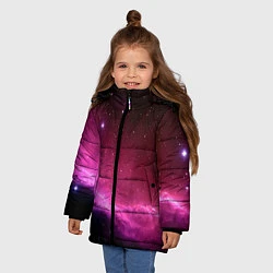 Куртка зимняя для девочки Night Nebula, цвет: 3D-светло-серый — фото 2