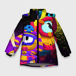 Куртка зимняя для девочки Otis Pharaotis, цвет: 3D-светло-серый
