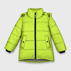 Куртка зимняя для девочки Зеленый неон из фильма Барби, цвет: 3D-светло-серый